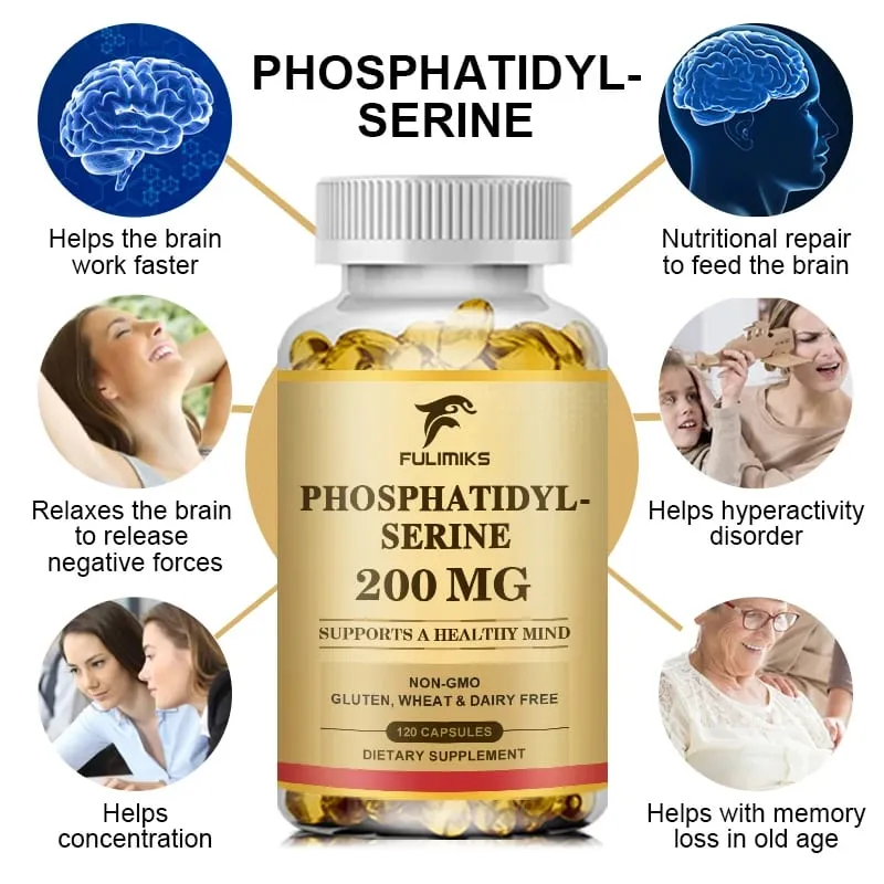 Phosphatidylserine Capsules Boosts Brain Vitality Improves Focus Memory Learning Ability & Daily Cognitive Health — image 4