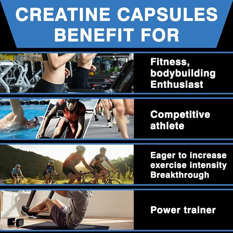 Creatine Monohydrate - Supports Muscle Energy and Cognitive Function Increases Lean Muscle Mass - Gluten Free — image 6