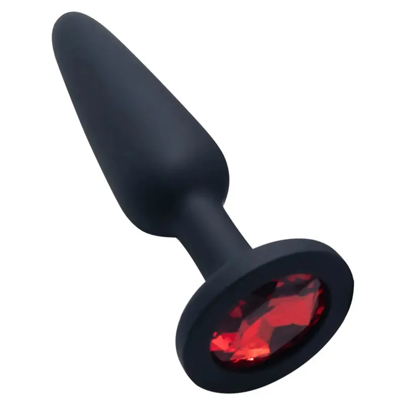 Silikon analplugg för kvinna 3 storlekar Butt Plug Crystal Base Sexleksaker Analleksaker Sexpropp Vuxenleksaker Analtränare för par