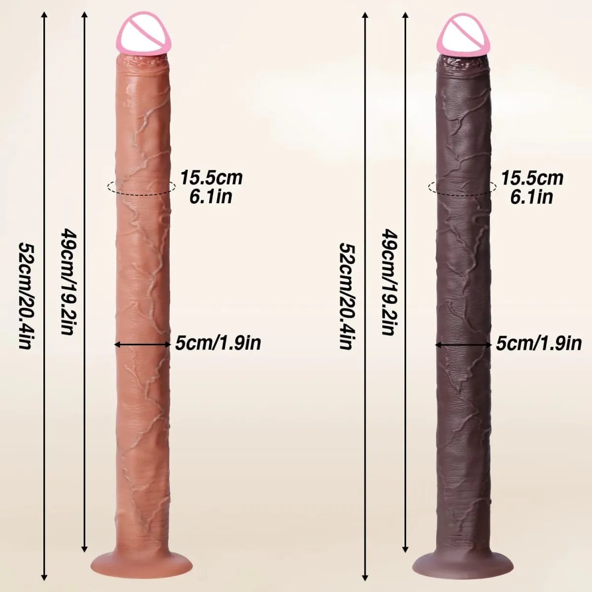 Super Long Dildo Artificial Silicone Penis Adult Sex Toys Realistic Skin Texture Dildos For Woman Men Vagina Anal Masturbation — image 6