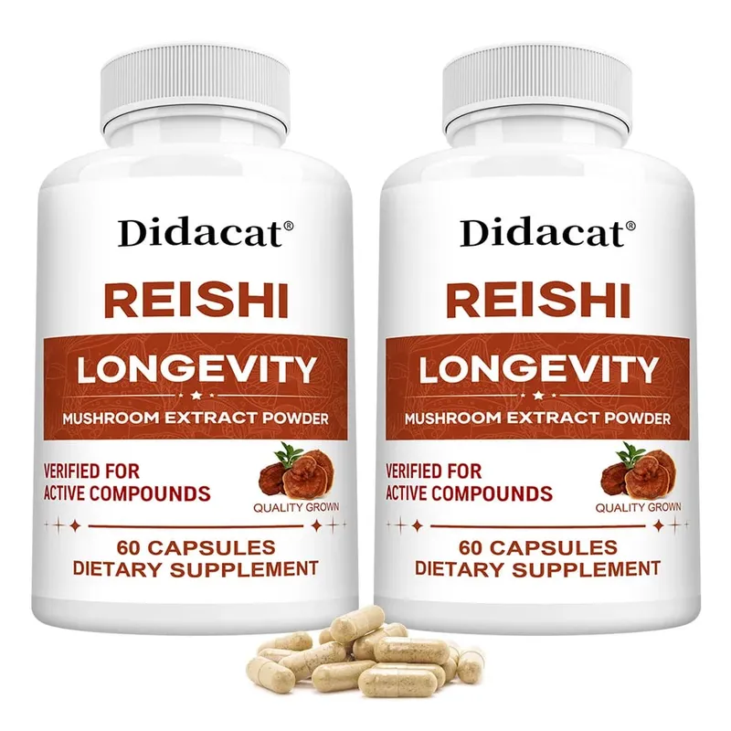 Reishi Extract Mushroom Supplements - Helps Boost The Immune System Supports Heart Health and Improved Sleep and Relaxation — image 9