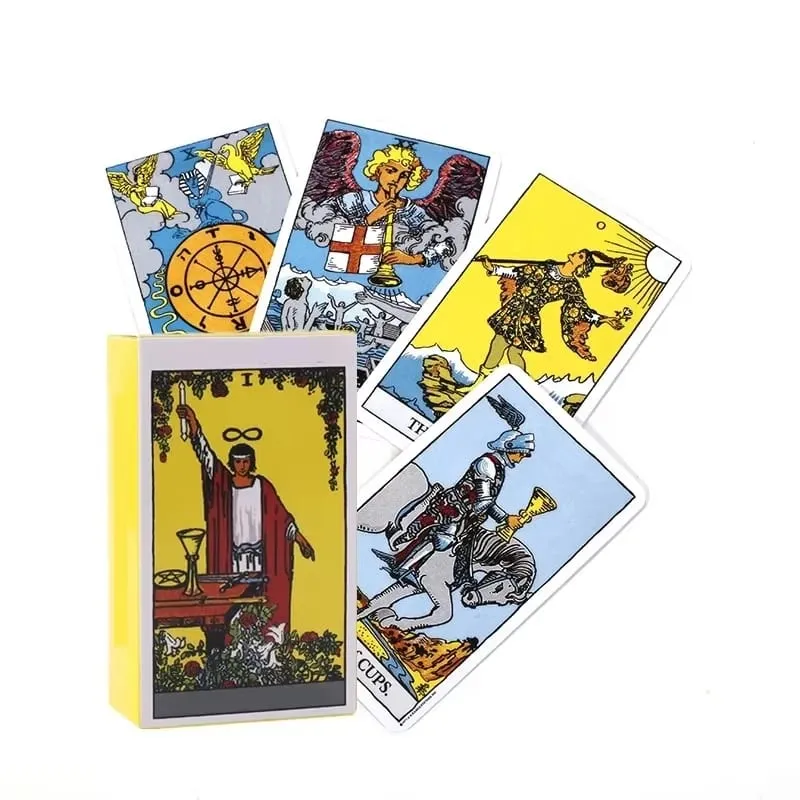 Rider Waite Tarot Card Divination Personal Use Tarot Deckภาษาอังกฤษเต็มรูปแบบภาษาสเปนOracles DeckสำหรับGirl Boardเล่นเกม — image 4