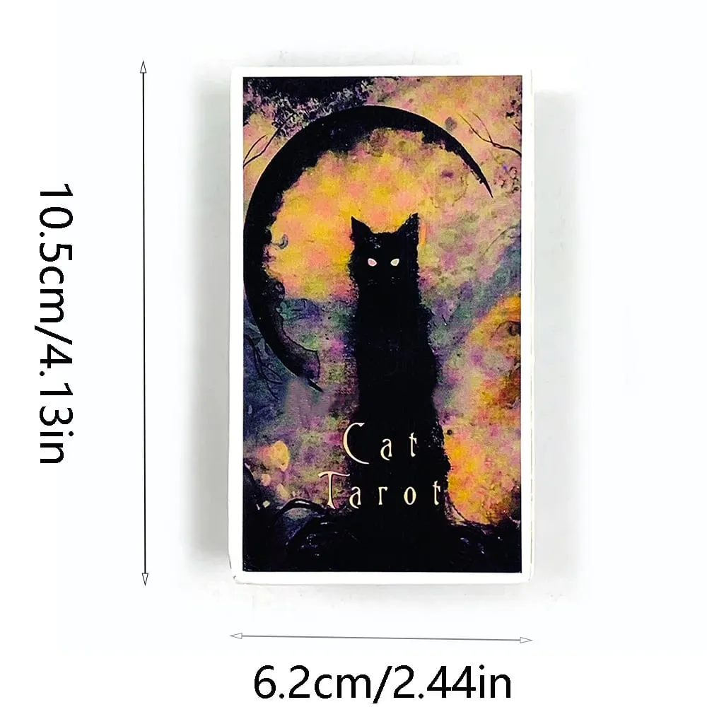 New Tarot Haunted Cat Tarot Deck Fate Divination Oracle Board Games Playing Card Family Party Entertainment Cards Game