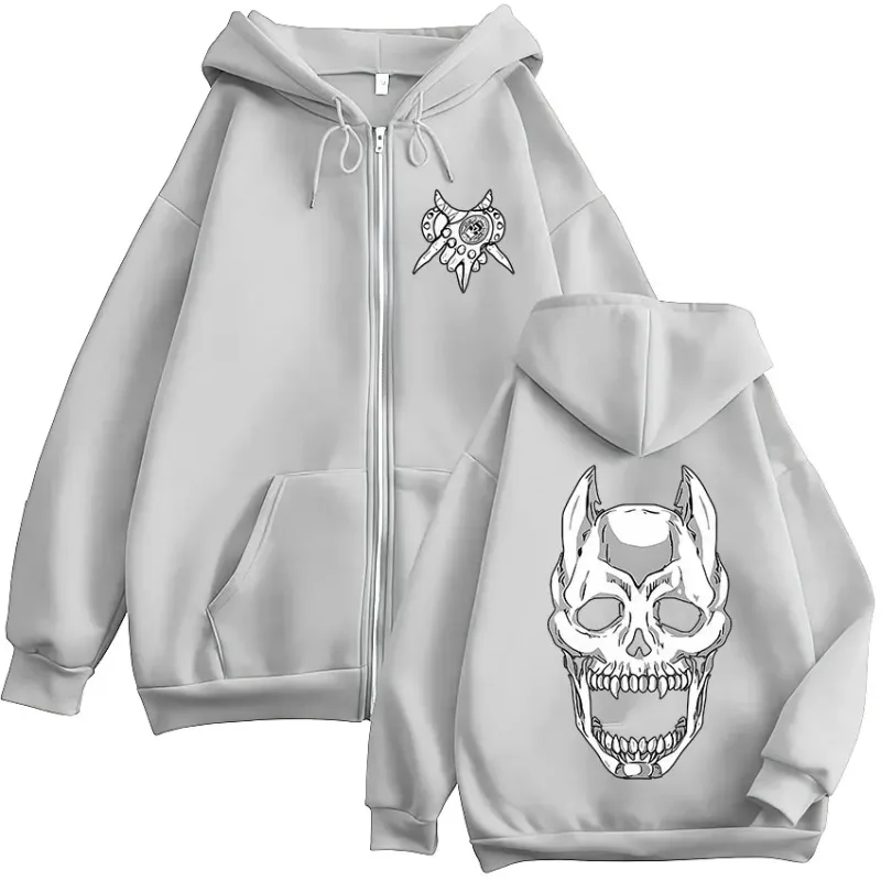 Anime Jojo Bizarre Adventure Kira Yoshikage Killer Queen Zipper Hoodies Men's Clothing Zip Up Hooded Sweatshirts Jackets Coats — image 7