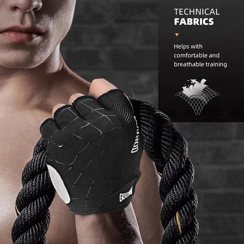 Unisex Lightweight Workout Fitness Gloves Weight Lifting Gym Gloves For Pull Ups Cycling Weight Training Sports Hand Protection — image 6