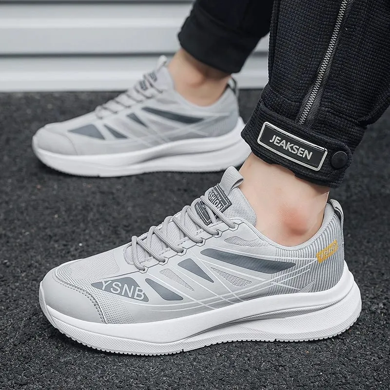 Men Minimalist Mesh Casual Sneakers Flexible Outsole Shock Absorb Footbed Short Distance Outdoor Footwear — image 5