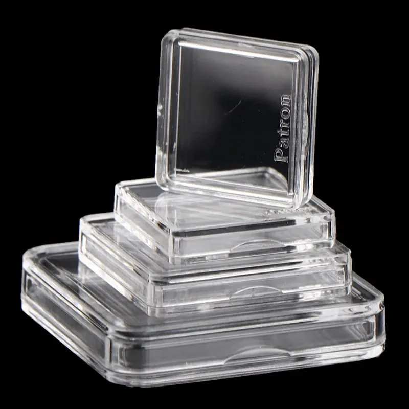 10PCS Square Clear Plastic Protector Containers Case For Token Board Game Holder Boxes Cards CollectionHot — image 3
