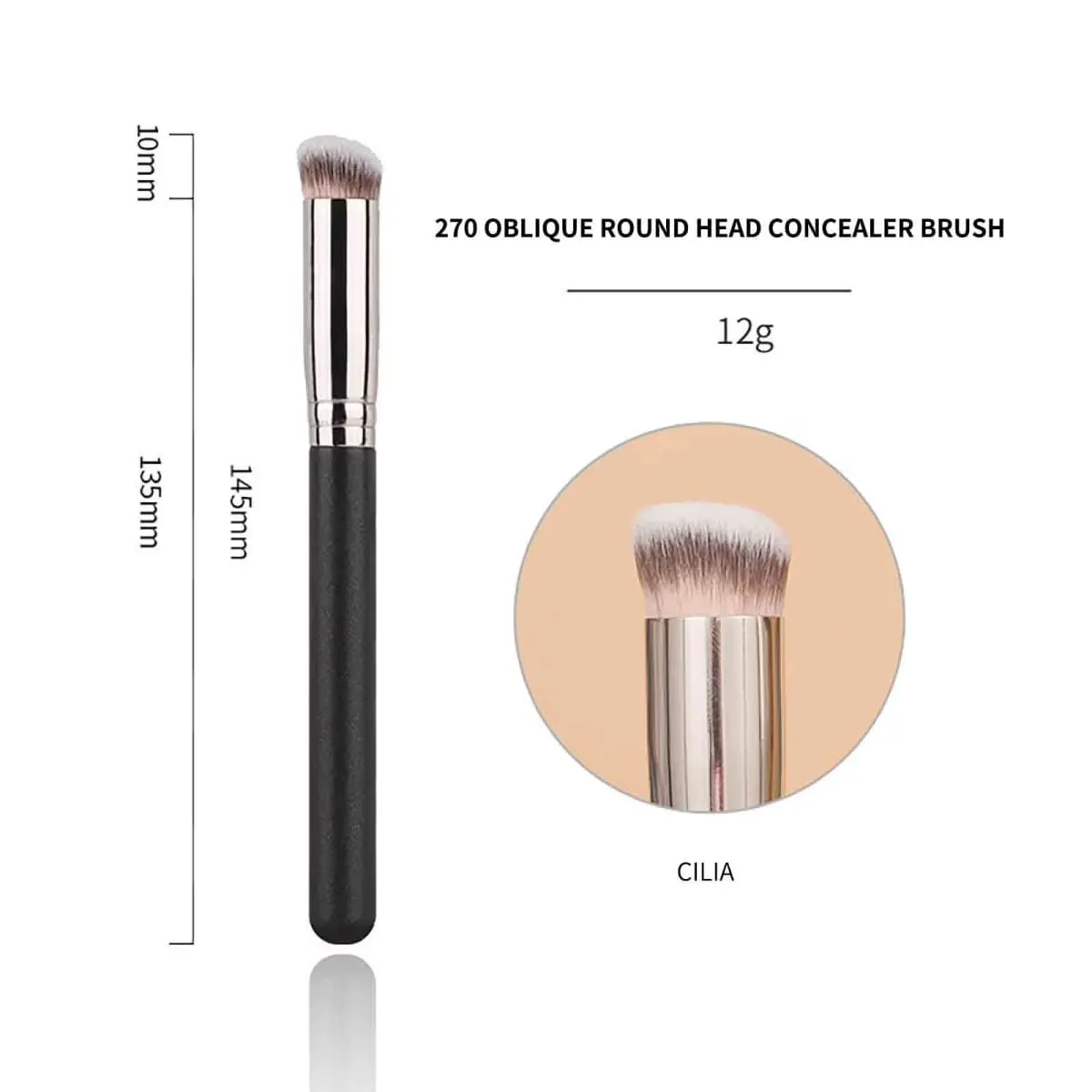3-piece foundation brush set includes brushes suitable for liquid foundation and professional Kabuki foundation brushes which c — image 2