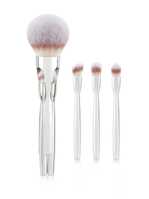 4-Piece Makeup Brush Set Featuring Professional-Grade Brushes Made from High-Quality Synthetic Fibers for a Luxurious Feel. — image 11