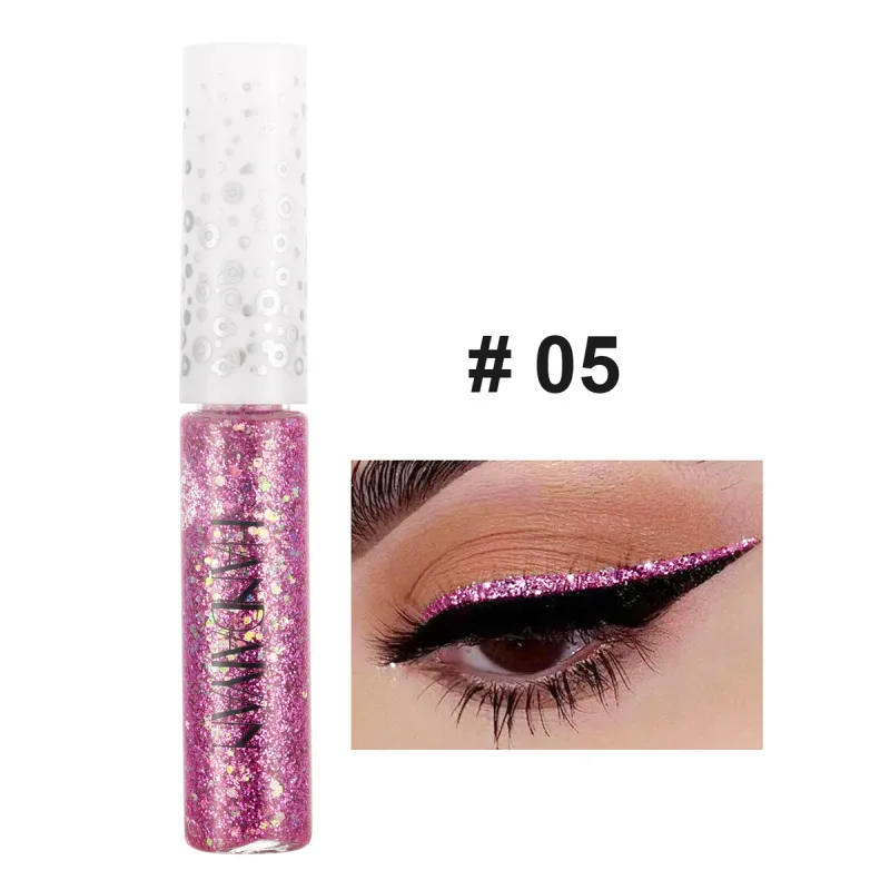 12 Colors Shiny Eye Liners Pigment Silver Rose Gold Color Glitter Liquid Eyeliner Metallic Colorful Makeup For Women — image 16