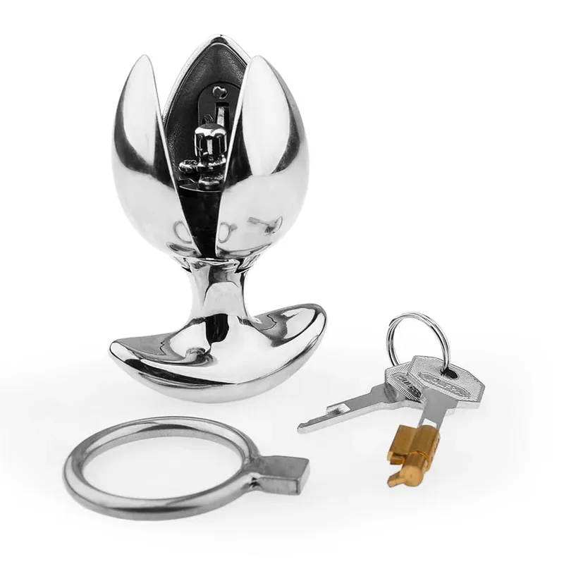 Metal anal plug colorido vestibular gay masturbação plugues g-ponto estimulação cunnilingus espalhando pode ser aberto brinquedos sexuais 18 +