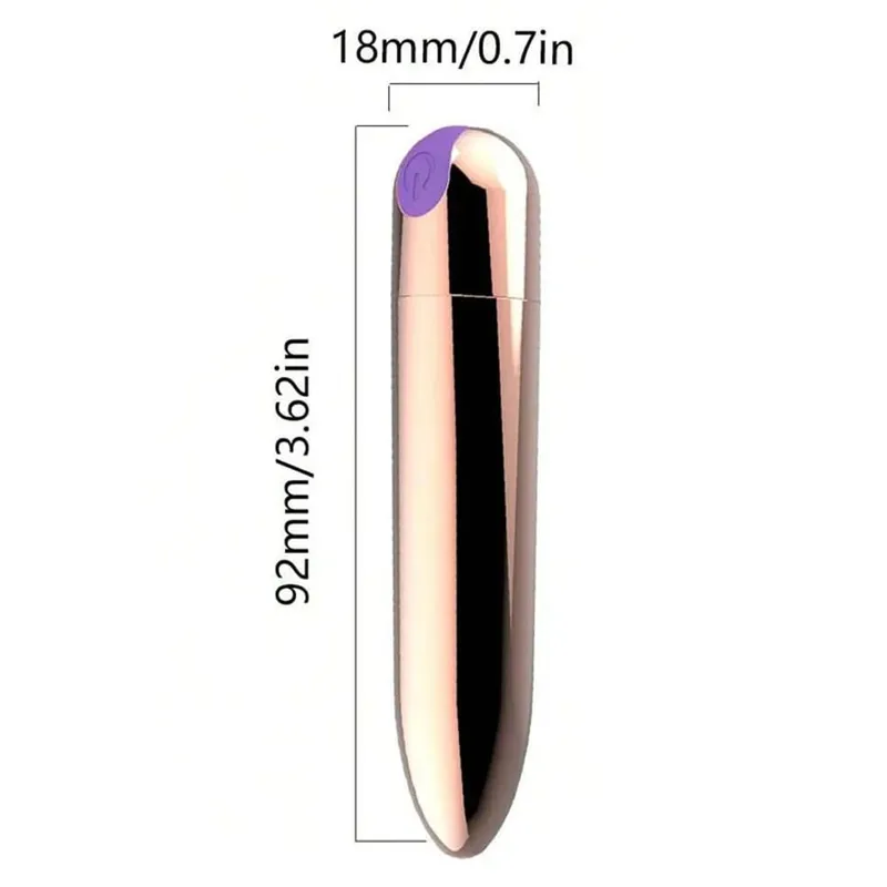 USB Rechargeable Bullet Vibrator - Waterproof Mini Powerful Vibrator 10 Modes Clit G-Spot Stimulator Sex Toy for Women — image 19