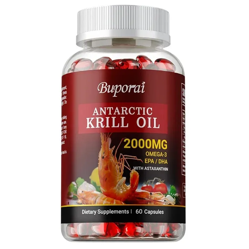 Antarctic Krill Oil 2000MG - Contains Astaxanthin Promotes Brain and Heart Health Antioxidant Metabolism and Boosts Immunity — image 10
