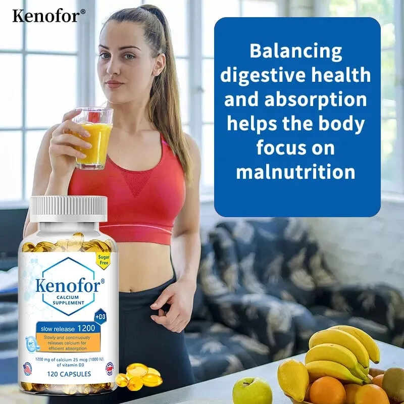 1200 Mg Sustained-release Calcium Supplement with Vitamin D3 To Support Muscle Bone and Digestive Health