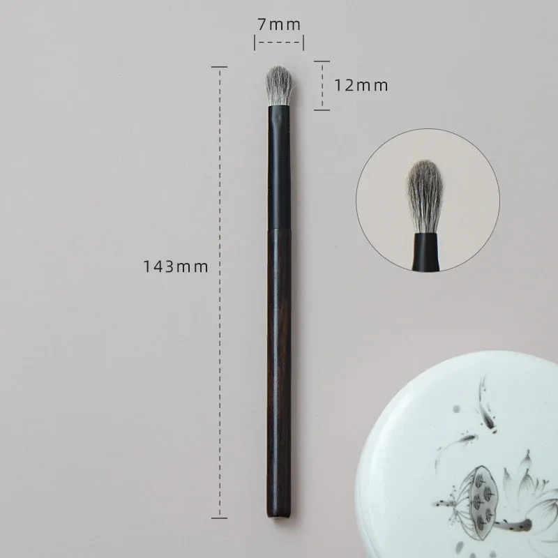 Lynx Hair Saibikoho Goat Hair Blue Squirrel Hair Powder Blush Highlighter Eye Shadow Brush Ebony Wood Handle Makeup Brushes