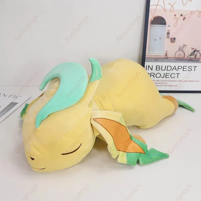 Pokémon Plush Sleeping Position Pillow Leafeon Espeon Sylveon Furret Cubone Scorbunny Bulbasaur Squirtle Soft Stuffed Cushion — image 3