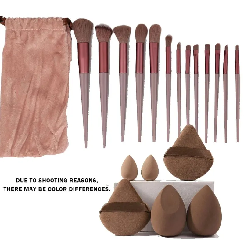 20-piece Morandi color makeup brush set — image 4