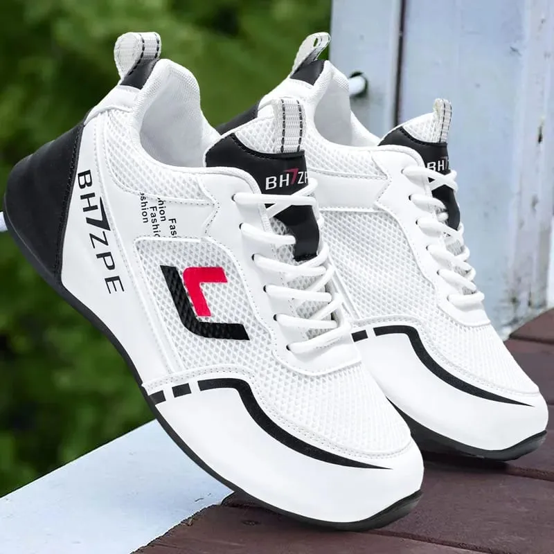 Men's Fashionable Low-Top Color-Blocked Breathable Mesh Running Sneakers — image 4