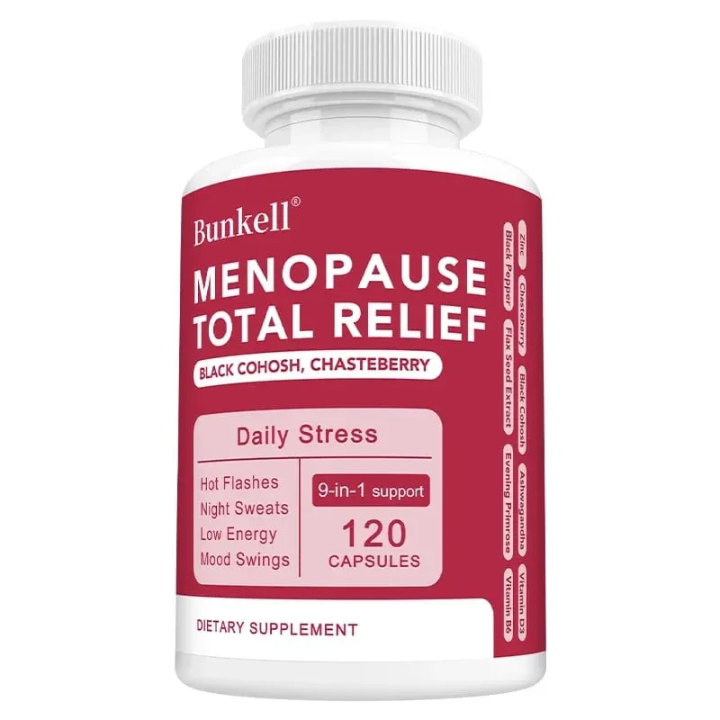 9-in-1 Herbal Menopause Supplement for Women - Hormone Balance Capsules for Night Sweats Hot Flashes & Mood Swings Vegan — image 9