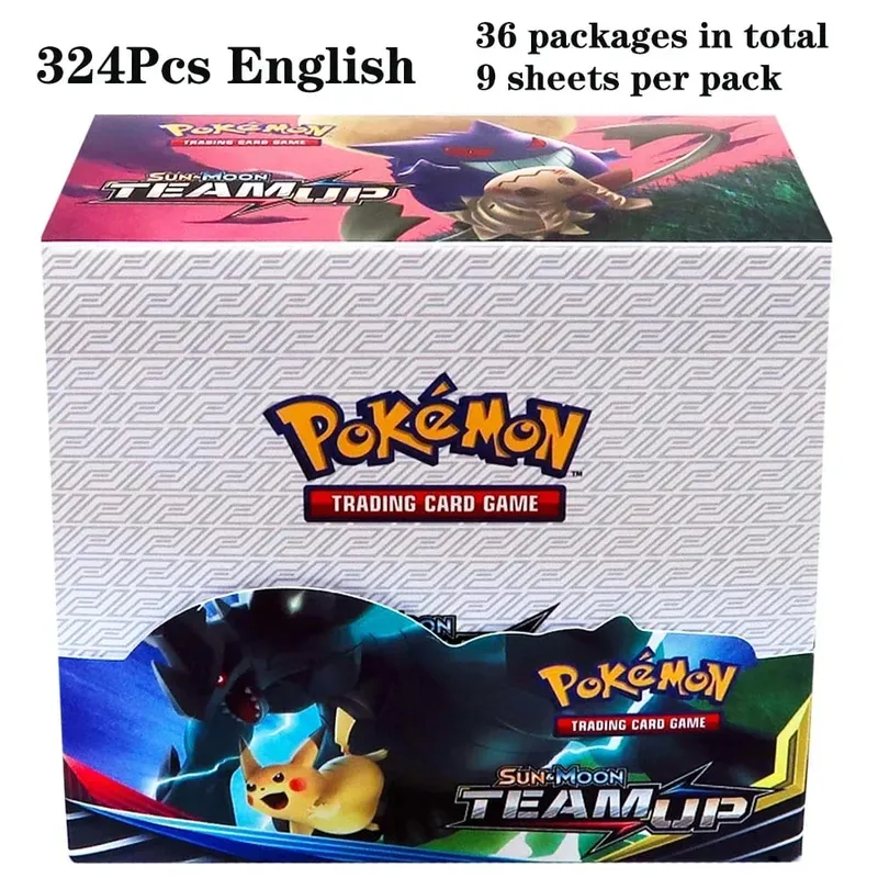 324Pcs Pokemon TCG: Sword & Shield Tempest Bonds Booster Box Trading Card Game Pokemon Card Kids Toys Board Game