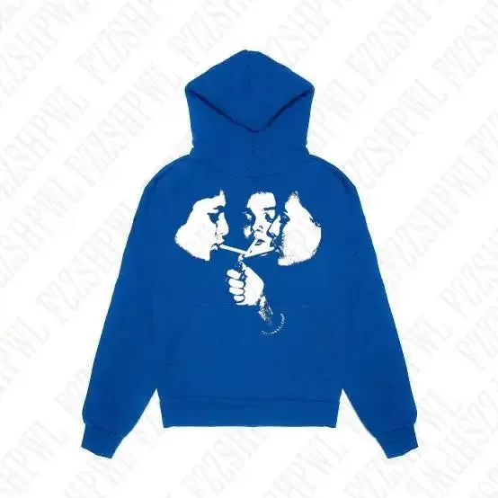 2025 hot trend 2000s men's fashion Harajuku Gothic pattern sports hoodie retro punk hip-hop casual streetwear — image 7