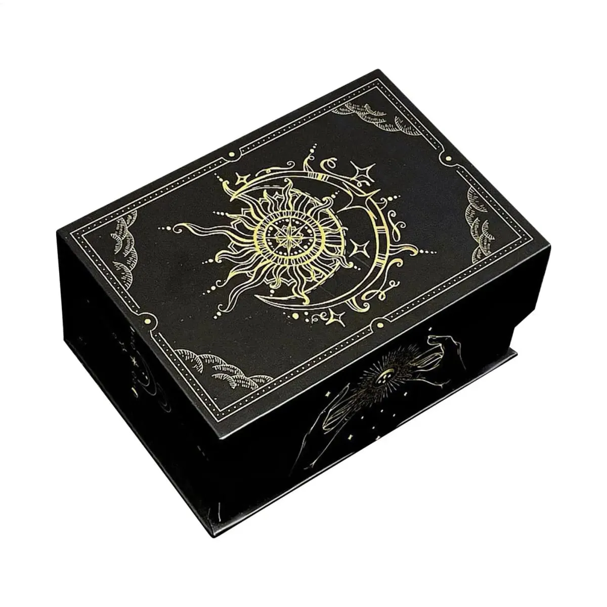 Magnetic Lid Tarot Card Box Portable Lightweight Storage Organizer for Oracle/Playing Cards Jewelry Keepsakes Home Display — image 1