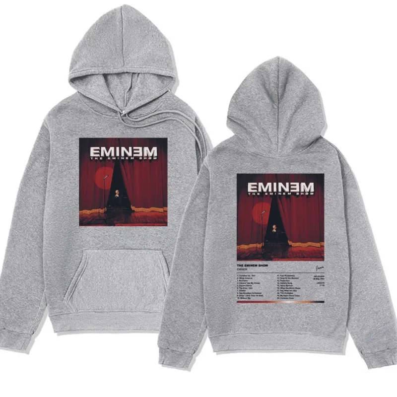 Eminem singer men's and women's hooded sweatshirts 90s retro Harajuku clothing casual hoodies fashionable hooded sweatshirts — image 4