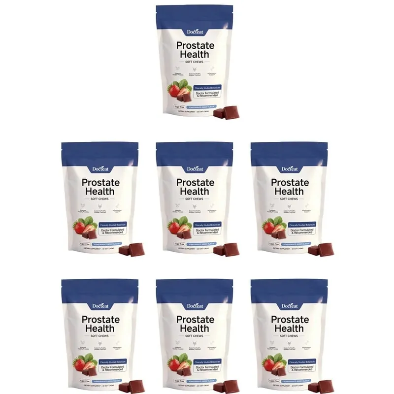 Docteat Prostate Health Gummies with Vitamin C Sugar-Free Pomegranate-Berry Flavor Immune Balance Antioxidant Support 60 Gummies — image 13