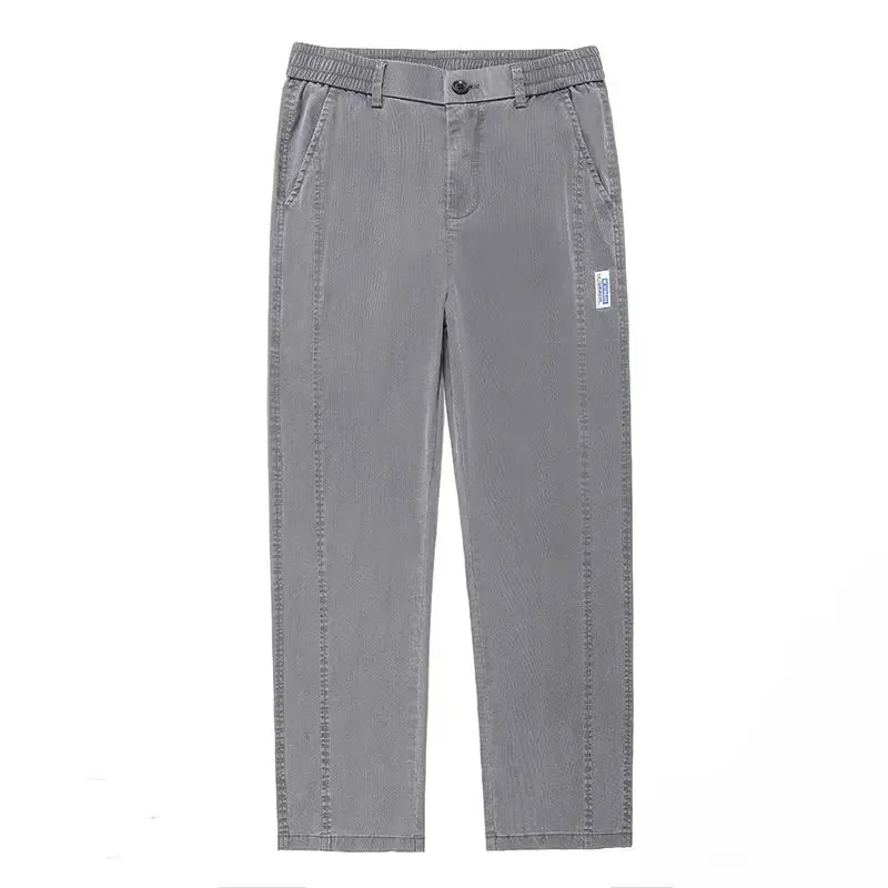 Men's Summer Thin Lyocell Jeans Ice Silk Drape Wide-Leg Pants Loose Straight-Leg Elastic Ultra-Thin Trousers Sizes M-5XL — image 4