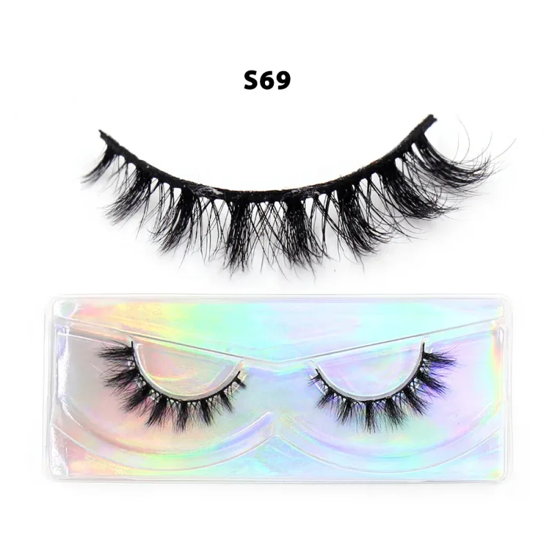 Short Natural 3D Mink Lashes Fluffy Wispy Fake Eyelashes Crisscross False Lashes Eyelash Extension Makeup — image 38