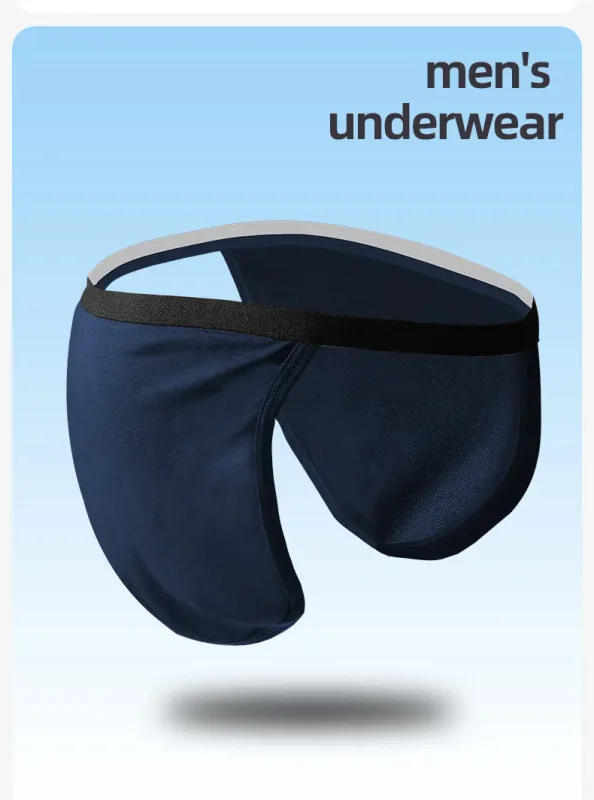 3PCS Men's Japanese Style Fundoshi Cotton Underwear, Breathable Comfort Sports Thong for Men, No Pouch, Sexy Loincloth Private — image 9