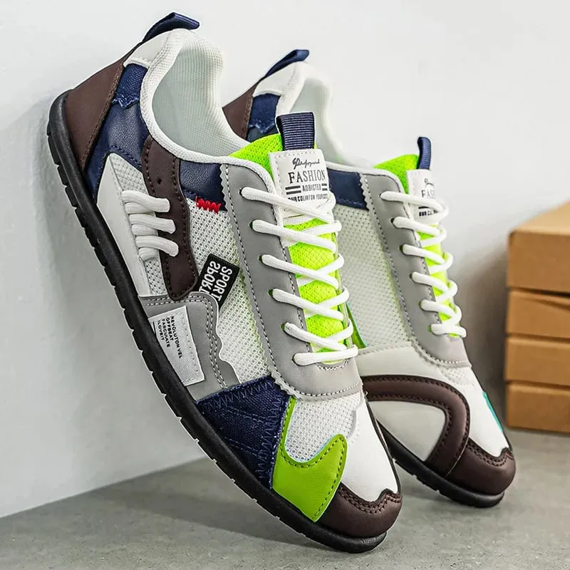 Men's Trendy Black and Gray Color-Blocked Mesh Breathable Casual Sports Shoes Summer Thin Retro Forrest Gump Shoes Lightweight Soft-Soled Shock-Absorbing Non-Slip Versatile Wear-Resistant Men's Shoes — image 8