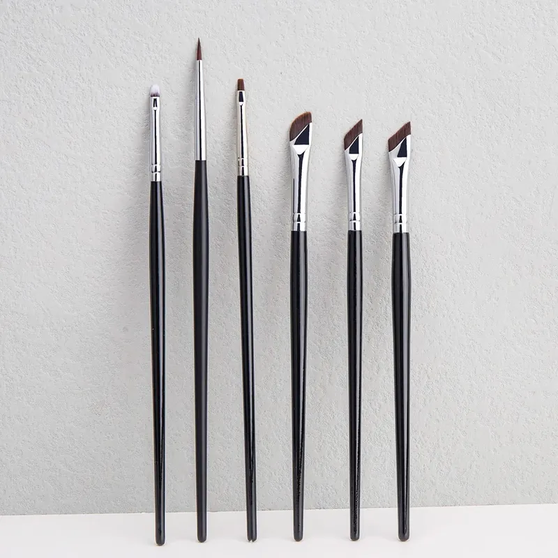 5/6 τεμ. Thin Gel Eyeliner Πινέλα Μακιγιάζ Σετ Βουρτσών Ματιών Flat Top Κονσίλερ Ματιών Βούρτσα Εργαλείο Μακιγιάζ Λεπτομερές Εργαλείο Μακιγιάζ