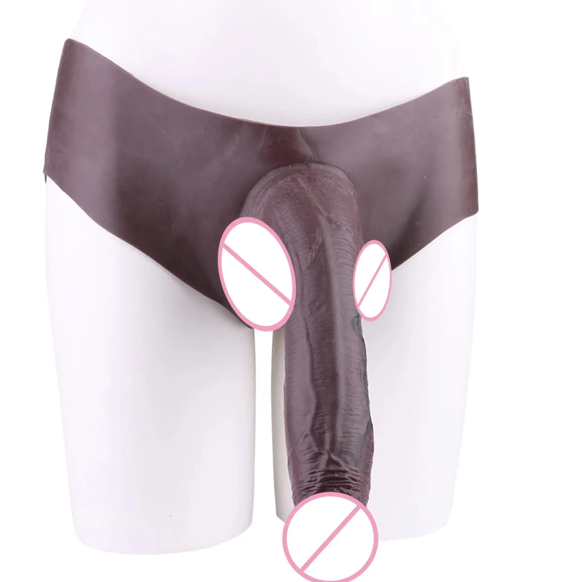 Boxer en Silicone pour hommes, pantalon avec gode creux réaliste, manches de pénis, jouet sexuel pour Couple adulte, Sexshop — image 4