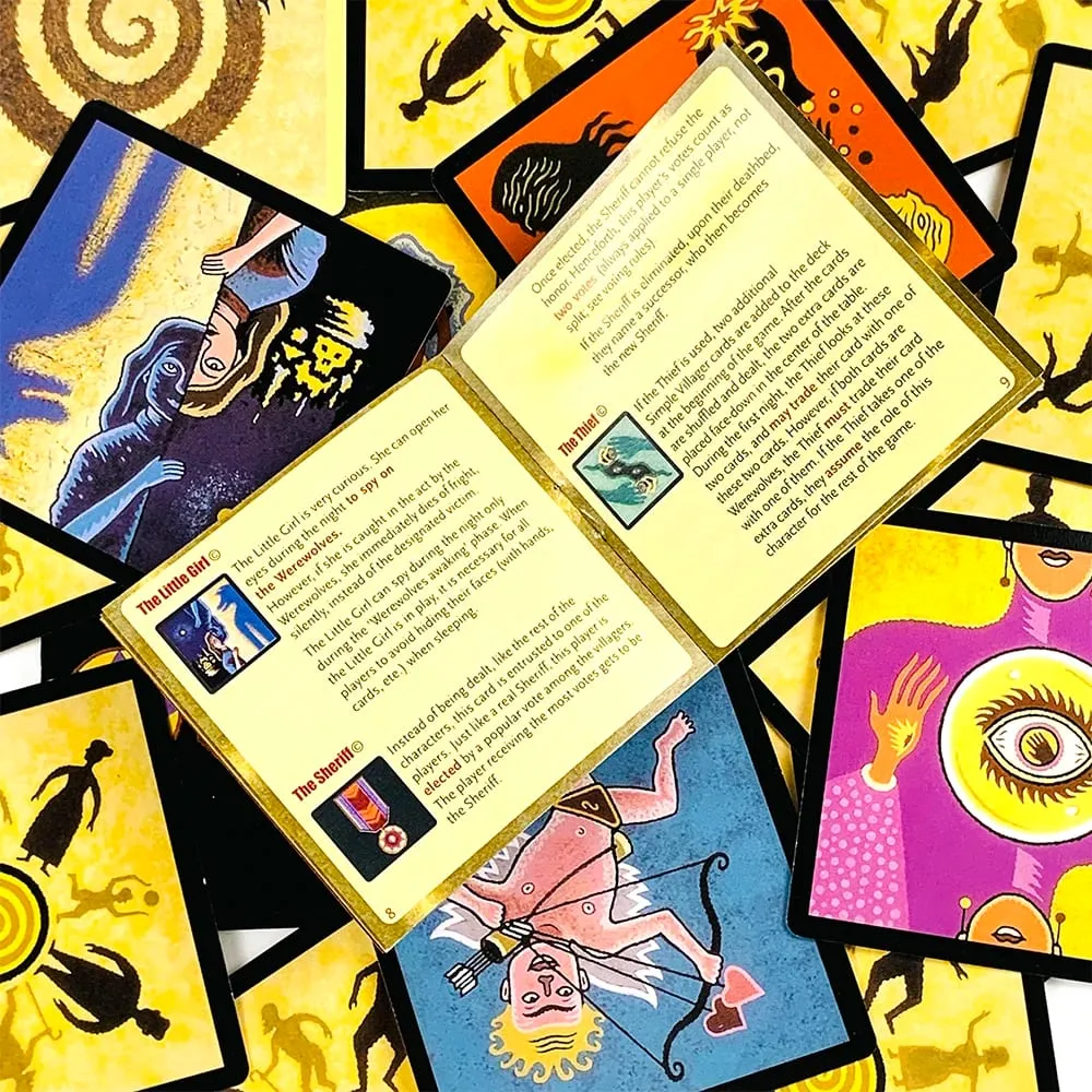 Werewolf Board Game Cards 24 Cards Social Party Game for 8-18 Players with Role Cards & Game Rules Perfect for Family & Friend — image 4