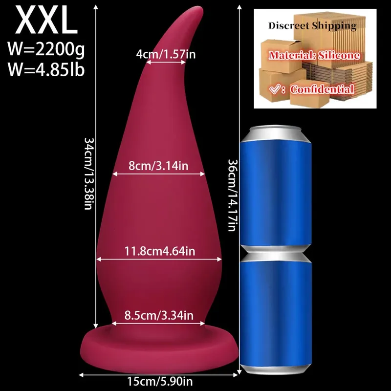 Silicone Large Anal Plug Big Butt Plug Dildo Anal Dilator Ass plug Masturbator Adult Sex Toys 18 For Men Women Gay Sex Shop 성인용품 — image 12
