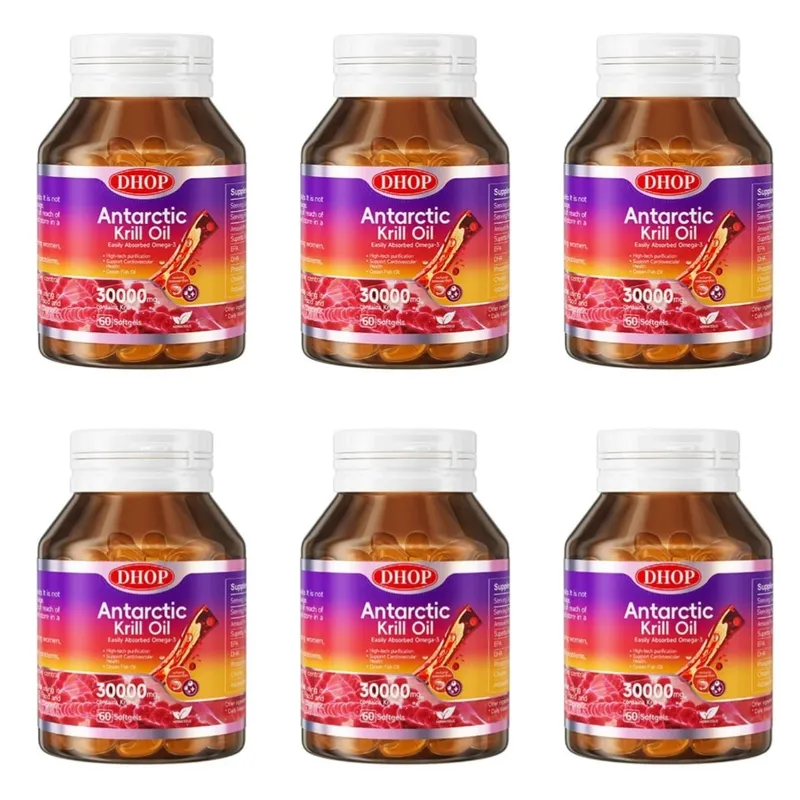 Antarctic Krill Oil Softgels 60 Capsules — 150mg EPA + 70mg DHA and Astaxanthin Support Antioxidant & Cardiovascular Health