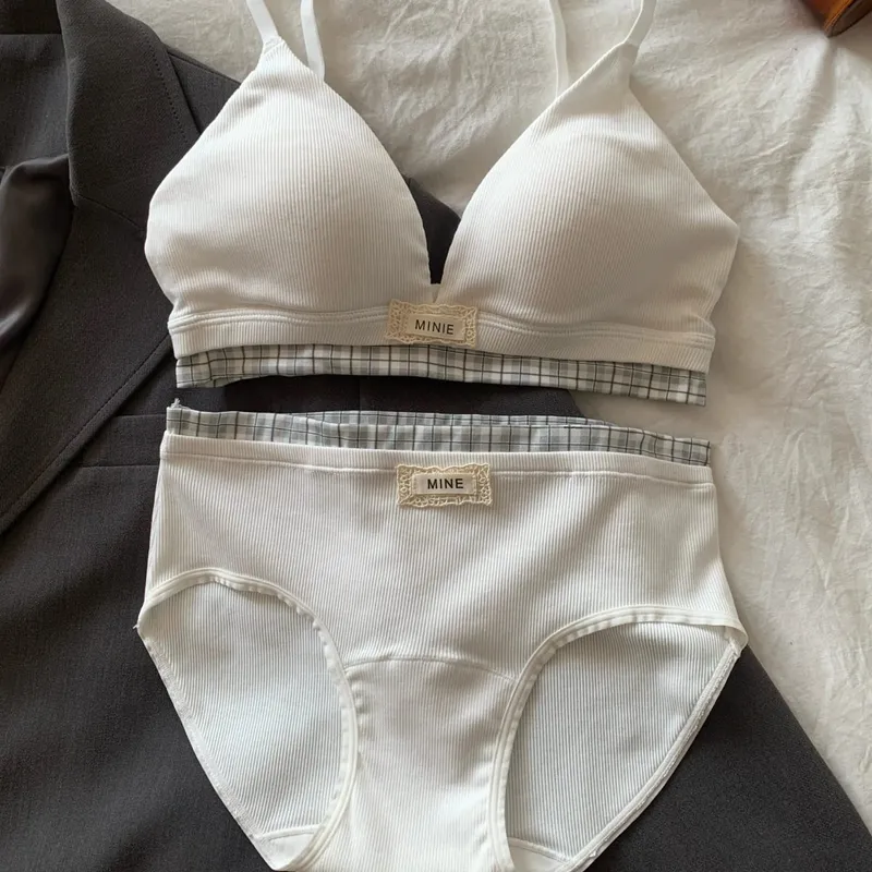 Lucky Red Underwear Set Women Cotton Push Up Bra Boost Bust Tightening Lingerie Hot Sale Comfort Breathable Bestseller 32-38 Set