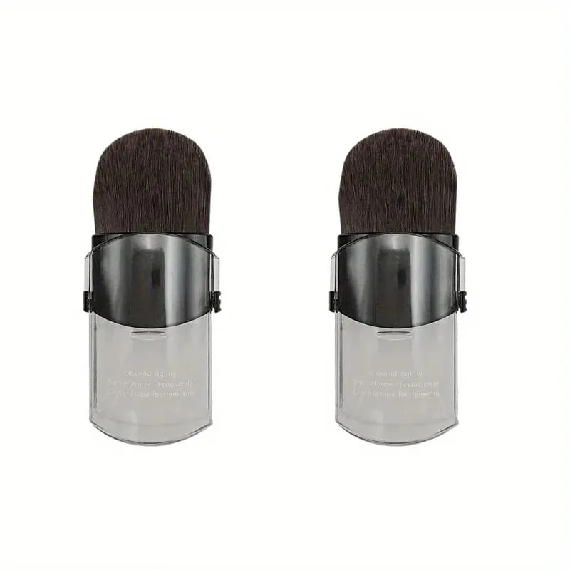 Portable Travel Mini Small Telescopic Blusher Makeup Brush Soft Single Face Foundation Powder Brushes With Lid Cosmetic Tools — image 6