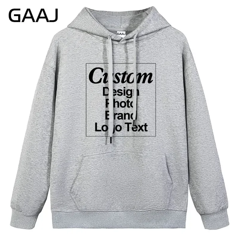 High Quality Custom Hoodie Cotton Sweatshirt Print Embroidery Brand Logo Text Photo Design Men Women Famliy Team Clothing 300g — image 42