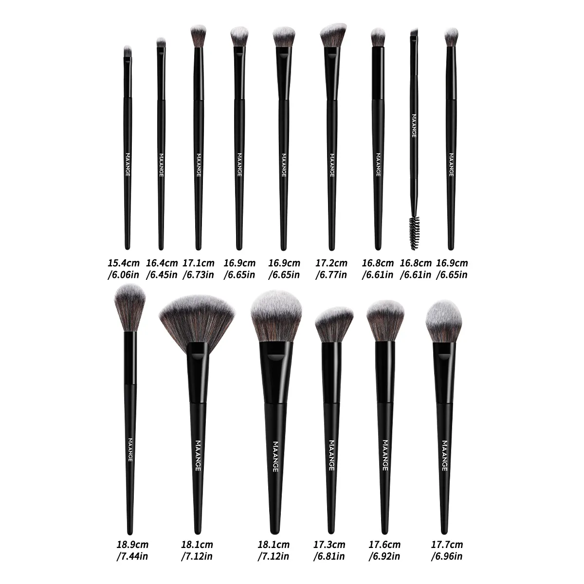 Makeup Brushes 15pcs Face Eye Brushes Ultra Soft Hair Foundation Concealer Blush Eyeshadow Kabuki Makeup Brush kit Tools — image 2