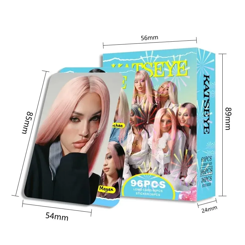 sell well96 katseye peripheral small cards star support photo cards double-sided color printing LOMO cards gift cards — image 4
