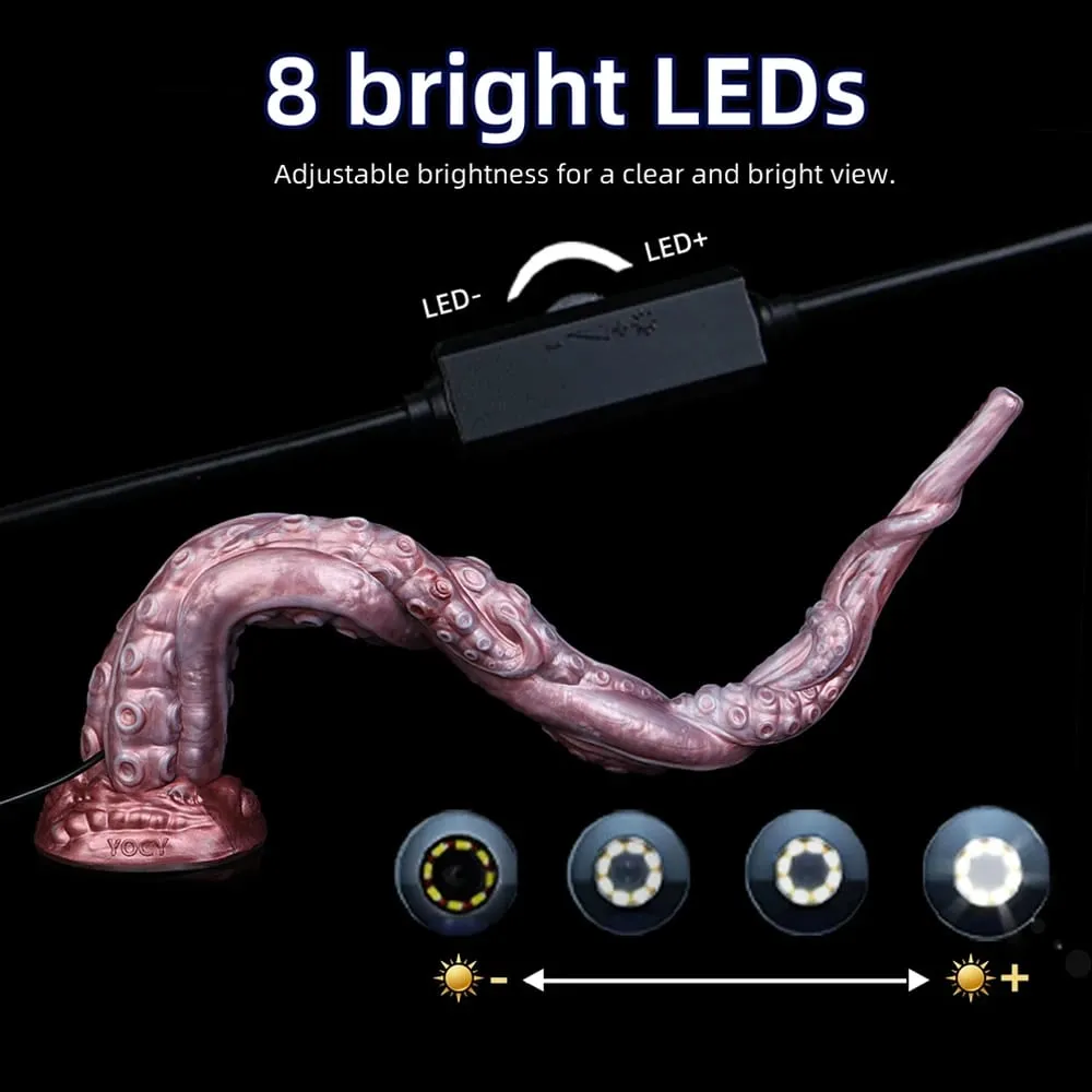 3MP HD Endoscope Camera Silicone Anal Plug With 8 LED Lights Real-Time Viewing Dildo IP68 Waterproof Sex Toys For Adult — image 6
