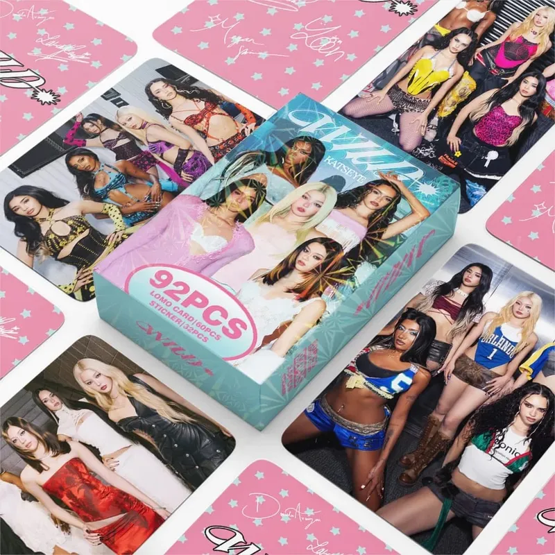 92PCS Korean Hot Idol New Album "WILD" HD Lomo Cards MANON SOPHIA DANIELA LARA MEGAN YOONCHAE High Quality Small Cards Fans Gift