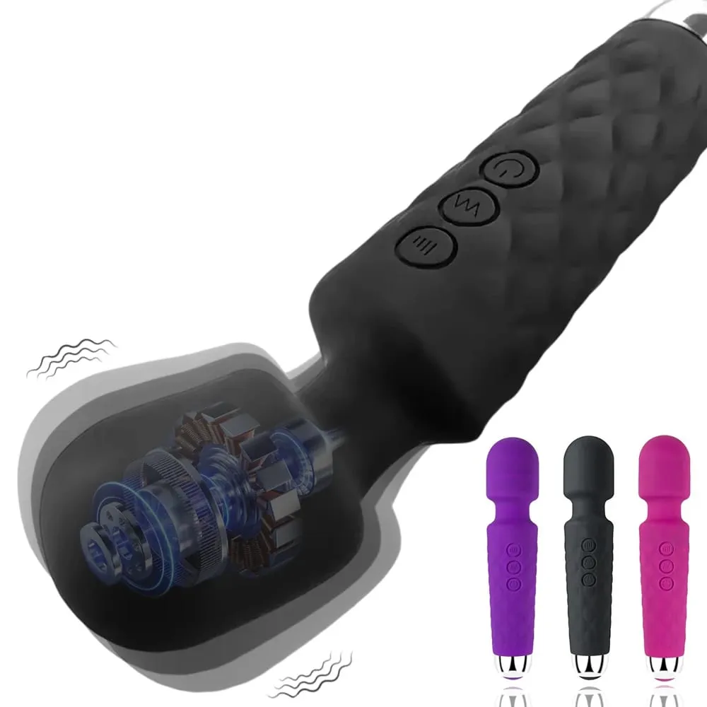 Powerful G-Spot Vibrator Female Clitoris Stimulator Dildo AV Magic-Wand Vagin Massager Masturbator Sex Toys for Women Erotic 18+ — image 1