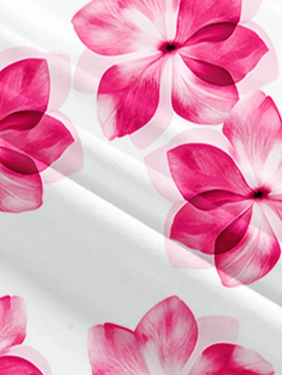 Women's Spring/Summer Casual Vacation Party Beach Off-Shoulder Backless Floral Print A-line Dress — image 5