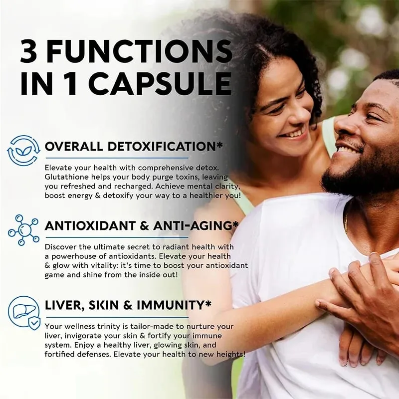 Alxfresh L-Glutathion 1800 mg | L-Glutathion gereduceerd supplement | Niet-GMO en glutenvrij | Immuniteitssysteem | Antioxidant-ondersteuning — image 4