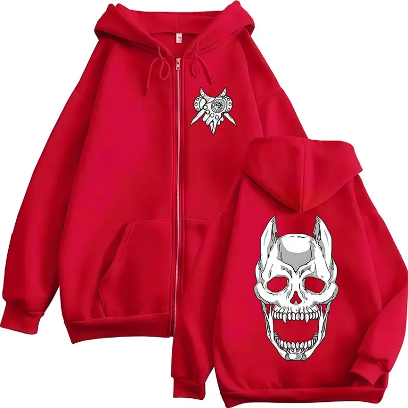 Anime Jojo Bizarre Adventure Kira Yoshikage Killer Queen Zipper Hoodies Men's Clothing Zip Up Hooded Sweatshirts Jackets Coats — image 5