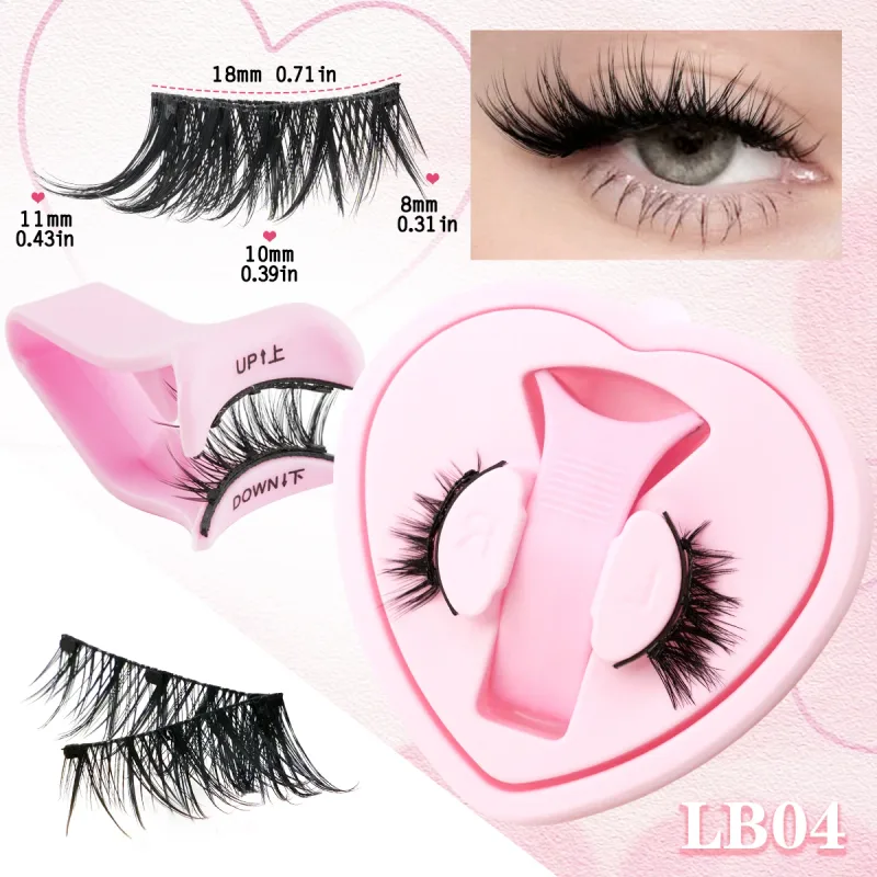 1 Pair Magnetic Eyelashes Fluffy Soft False Lashes With Tweezers Makeup Tool Magnetic Lashes Natural Faux 3D Mink Eyelashes — image 12