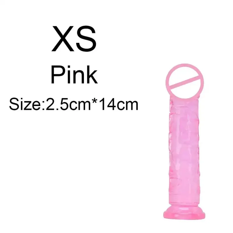 Super levné realistické měkké ženy erotické anální velké dildo přísavka Jelly Dick erotické hračky měkké klitorisy vaginální masturbátory penis